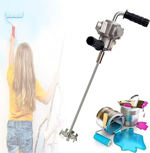 SaryEdge Agitador neumático de 5 galones/20 l, Mezclador de Pintura neumático de Mano, agitador de Aire de Pintura de Revestimiento de Tinta Industrial para Material(
