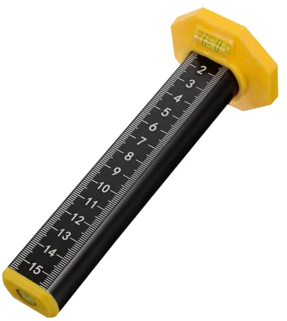 Tofficu Fliesenverlegewerkzeug und Magnetischer Basis Konturlineal mit Aluminiumlegierung Präzises Nivellierlineal Einfaches Ausrichten für Bodenfliesen und Abgehängte Decke