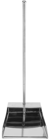Beaupretty Pelle à Poussière Acier Inoxydable avec Manche Long Ramasse Débris Pratique pour Intérieur et Extérieur pour Maison et Bureau