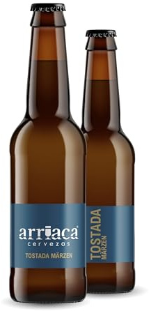 Cerveza Premium Arriaca TOSTADA MARZEN en Pack Fabricación Artesanal. Premios internacionales a la Mejor Cerveza Artesana (12 botellas 33cl)