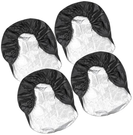 Gatuida 4 Fundas para Neumáticos de Remolque y Vehículos Recreativos, Cubiertas de Rueda de Coche, Protección contra Lluvia y Polvo, Resistentes al Desgaste para Uso Exterior en Caravanas