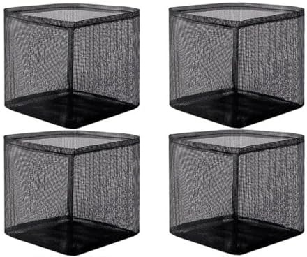 Oxtxuzdm 4 pz/set Giardino Piantare Bag Grow Bag Rettangolo Nursery Vasi Stagno Pianta Vasi Terrestri Contenitori Piazza Mesh Fioriera