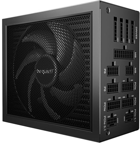 be quiet! Dark Power 14 1200W Power Supply, ATX 3.1, PCIe 5.1, 80+ Titanium | Semi-Passive Cooling, Native 12V-2x6 Cable, Silent Wings Fan, Japanese 105°C Capacitors, Full Bridge LLC PSU, Overclocking