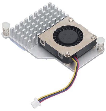 Jeffergarden Pi 5 Active Cooler, Aluminiumlegering Kylfläns och PWM Control Kylfläkt, Effektiv Värmeavledning för Pi 5 Vid Hög Effektförbrukning