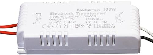 Ampoule électronique à intensité variable 120 W, 160 W, 180 W, 200 W, AC 220 V à AC 12 V, for lampe à quartz G4/G5.3 MR16, lampe halogène, lampe à cristal(180W)