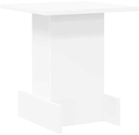 KPWENFBSL Beistelltisch Weiß 35,5 x 35 x40 cm Kleiner Couchtisch aus Holzwerkstoff moderner Sofatisch mit Stauraum und Ablagefächern für Wohnzimmer und Büro