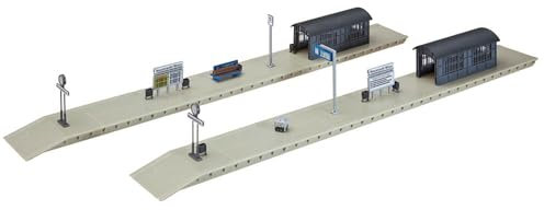 FALLER Bahnsteigverlängerung Modellbausatz mit 121 Einzelteilen 418 x 48 x 67 mm I Modelleisenbahn Zubehör H0 Gebäude I Modelleisenbahn H0 Bahnsteige, 7 Farben