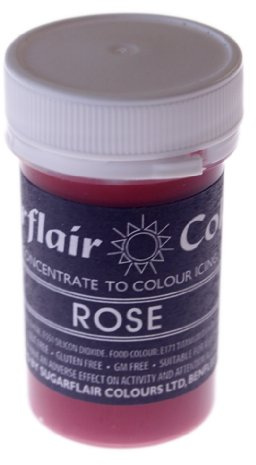 Sugarflair Pastel Paste - Rose (Pink/Red) - Brand New Range -