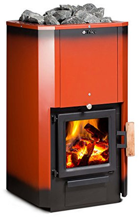 Iwo poêle de Sauna à Bois Rubin avec Pierres de Sauna