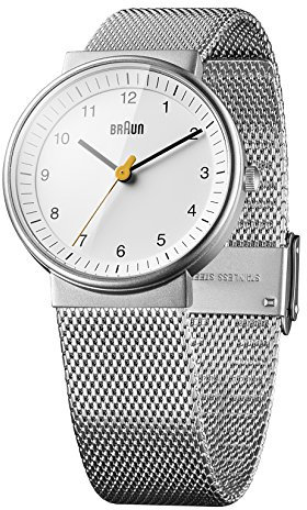 Braun Damen-Armbanduhr Unisex Ladies Classic Watch Analog Quarz BN0031WHSLMHL, Weiß