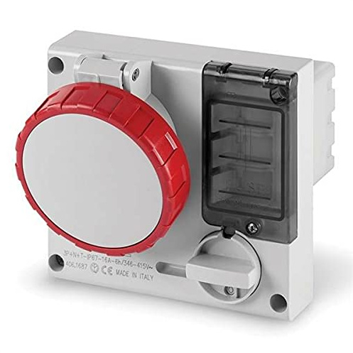 SCAME Omnia – Base/S IP67 3-polig + neutral + Erde 16 A 346 – 415 V Sicherungshalter