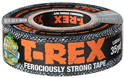T-Rex Ferociously Strong Duct Tape, 1.88 in. x 35 yd, 1 Roll, Dark Gunmetal Gray (240998)