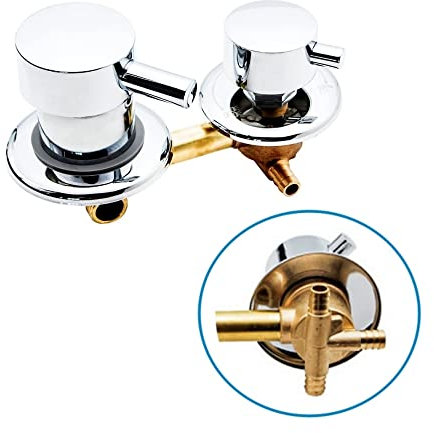 AFRUDDR 2/3/4/5 Formas Salida de agua Tornillo Rosca Centro Distancia 10cm 12.5cm Válvula de mezcla Latón Baño Ducha Mezclador Grifo Cabina de grifo