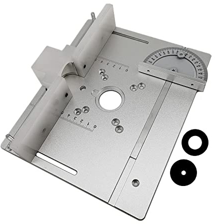 HUIOP Set di 3 Router Tavolo Inserto Piastra in Lega di Alluminio Legno Fresatura Bordo di Vibrazione Rifilatura Macchina per Incisione Strumento Ausiliario Panche per la Lavorazione del Legno