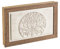 LOLAhome Tapa Contador luz Decorativa | Cubre Cuadro eléctrico | Pintado a Mano | Madera Pino | 50x6x35 cm | Cubrecontador (Árbol Redondo)