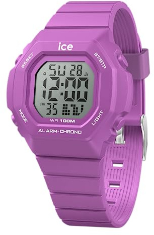 ICE-WATCH - Ice Digit Ultra Purple - Lila Mädchenuhr mit Plastikarmband - 022101 (Small)