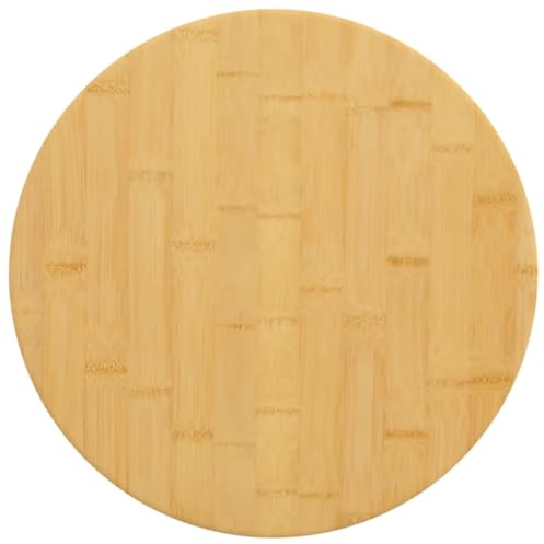 vidaXL Tischplatte Ø50x2,5 cm Bambus