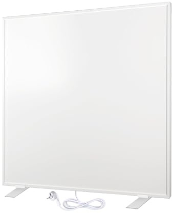 WarmlyYours strålpanel, vit, 400 W, 60x60 cm, fristående