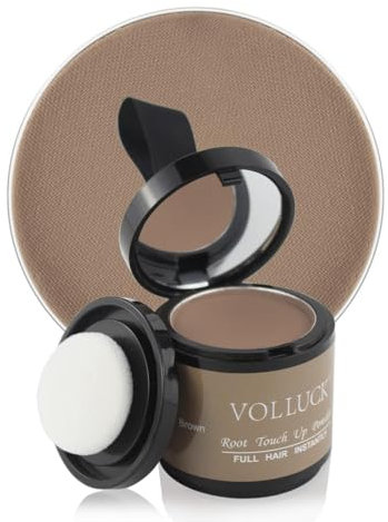 VOLLUCK Polvere di Rayite per Donne Uomini Polvere di Ritocco Radice per Capelli Copertura Radici Polvere di Colore per Capelli 0.35 Once Polvere per Ombra di Capelli Copre Il Correttore
