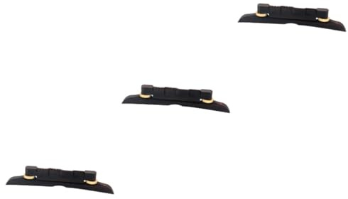 ifundom 3pcs Ebony Guitar Bridge for Mandolin Quality Bass Guitar Bridge Tremolo System