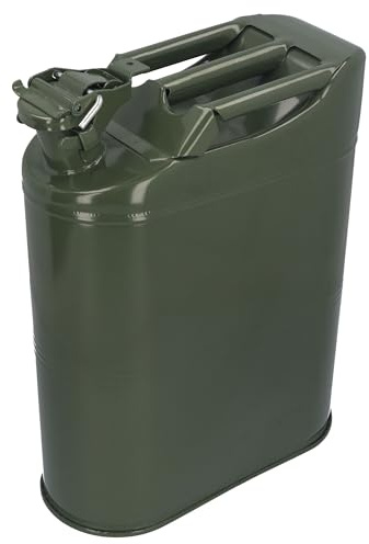 Kraftstoffkanister Metall 5L 10L 20L Benzinkanister Dieselkanister Heizöl mit Dichtung (10 Liter)