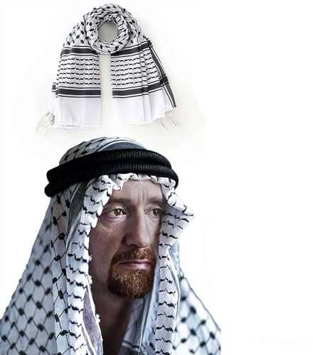 Palästina-Schal, taktischer Militär-Schal, Shemagh-Schal, taktischer Wüstenkopf, Halstuch, zeigen Sie Ihren Stolz mit diesem palästinensischen Shemagh-Schal
