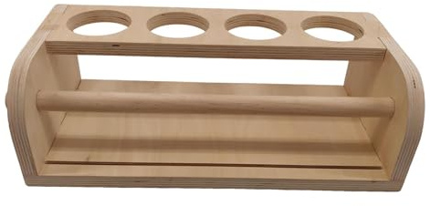 Generic Dispensador de rollo de papel de mesa de madera con contenedores, organizador de papel de arte con cortador