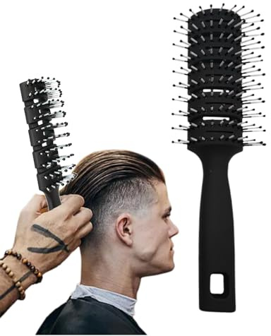 Brosse à cheveux avec ventilation, brosse à cheveux avec ventilation, brosse démêlante de palette antistatique - Brosse démêlante à palette, brosse pour hommes et femmes, peigne de M