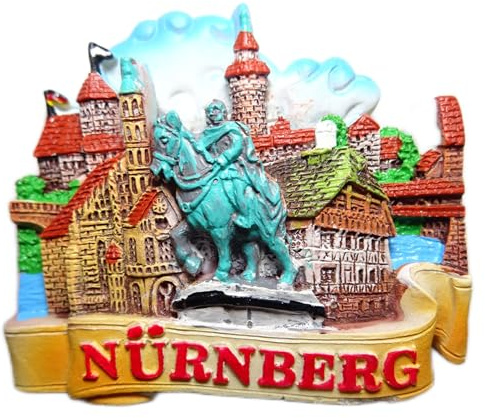 Magnet Souvenir Nürnberg 6,5 x 5,5 x 2 cm Kühlschrankmagnet Stadt Deko GCG 532030