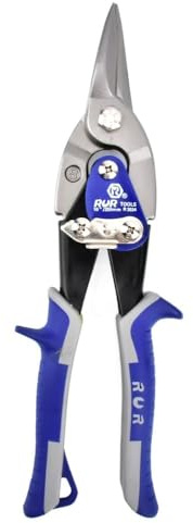 10-Inch Heavy Duty Aviation Tin Snips – Professional Straight Cut Metal Shears for Sheet Metal, Made of Durable Chrome Vanadium Steel for Precision Cutting (10-inch New)