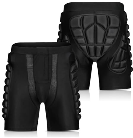 RenDiuJups Pantalones Cortos de Portero con Protección para Cadera y Muslos – Shorts de Fútbol con Almohadillas Acolchadas, Hombre/Mujer (Tallas S-XXL)(3XL)