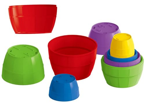 Buntes Stapelbecher Set - Kinder Sensorisches Spielzeug, Nisting Water Activity Game | Frühkindliche Entwicklungslernkit, Lustige Pool -Trainingspokal Für Mädchen Kleinkinder Bad Schwimmspiel