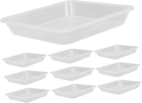 Gatuida Sottovaso per Piante Quadrato Antigoccia 6 Pollici in Plastica Resistente Base Raccolta Acqua per Vasi da Interno e Balcone per Giardinaggio e Decorazioni Domestiche