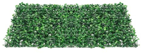 Fricienc 40 x 60 cm, paneles de seto artificial, protección visual, plantas artificiales, pared verde, placa de boj 40 x 60 cm para la decoración del jardín, hiedra artificial, setos, protección