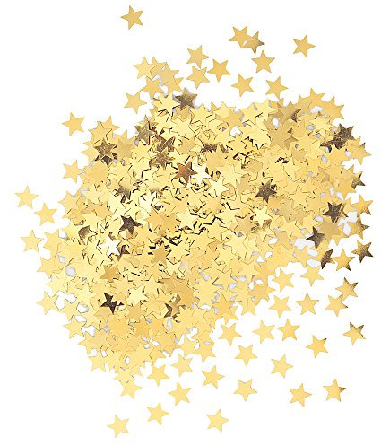 Unique Party - 90350 - Confettis Dorés en forme d'Étoile, .05 Oz