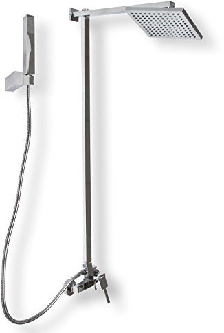 Duschpaneele Maui Chrom Wasserfall mit Handbrause Duschsäule Duscharmatur