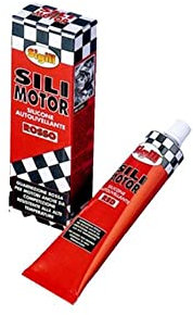 Sigill - Silimotor Guarnizione Rossa, Tubetto 60 ml in Astuccio, Sigillante Siliconico Autolivellante, Alta Resistenza Termica, Per Flange, Motori e Coppe dell’Olio