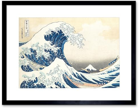 Hokusai Great Wave off Kanagawa Framed Wall Art Print