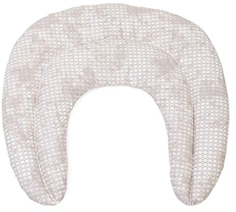 Coussin compartimenté tour de cou aux graines - Graines de groseilles - Bouillotte pour cervicales - Coussin thermique pour la nuque (Design: shabby chic gris-beige)