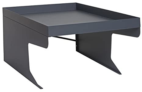 XL Mähroboter-Garage mit Pflanzkasten HWC-G60, Dach Unterstand für Rasenmäher, Metall 47x70x100cm - anthrazit