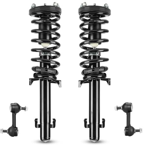 Front Struts Suspensions w/Coil Spring & Sway Bar Links for Honda Accord (2.4L 4 Door Sedan / 2 Door Coupe) 2008 2009 2010 2011 2012, Strut Shock Absorber Assembly Replace 172562L 172562R K90456