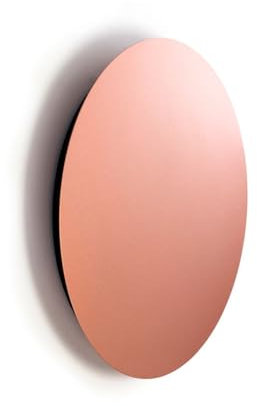 LED Wandleuchte innen rund Ø 35 cm flach T: 3 cm Metall in Kupfer matt warmweiß 3000 K 160 lm indirektes Licht Wohnzimmer Wandlampe Flur