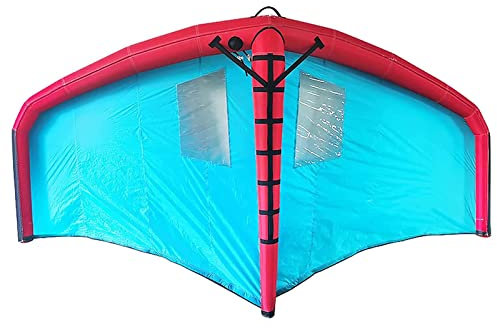Aufblasbares Wing Surfboard Hydrofoil, Durable Foil Wing Surfing Kite, Window Opening Design and 2 Independent Airbags, Surfen Includes Backpack, Safety Rope and Repair Kit