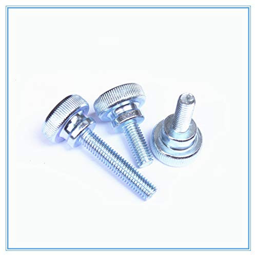 Schrauben, Mehrzweckschraube, Daumenschraube, Rändelschraube, 10 Stück M3 M3 * (8/10/12~30) MM Daumenschraube aus Karbonstahl mit Rundkopfschelle mit manueller Einstellschraube gerändelt Bolzen