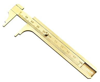 DOITOOL herramienta de calibre pie de rey calibre vernier mini regla herramienta de medición de calibre - Calibrador de latón - Herramienta de medición micrómetro calibres de medicion