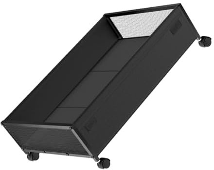 Warmhm Aufbewahrungsboxen Für Unter Das Bett – Schwarzer Transparenter Deckel Leicht Rollende Räder Multifunktionaler Schlafzimmer-organizer Für Kleidung Spielzeug Bücher
