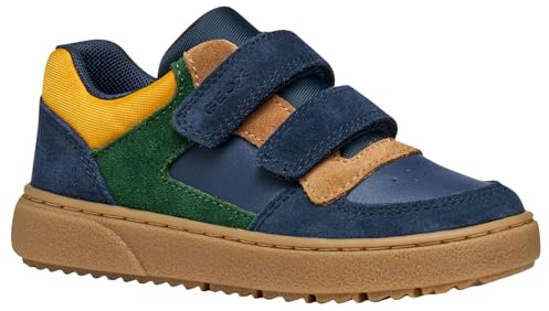 Geox J Theleven Boy, Scarpe da Ginnastica, Navy Green, 31 EU