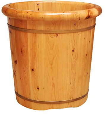 Sauna Wooden Bucket,Spa, Sauna,Soak,Handmade Massage Bucket Foot Bath,Foot Spa Wash Bucket Feet Bath Basin Tub Present vision hopeful To pursue happiness Learned extensively