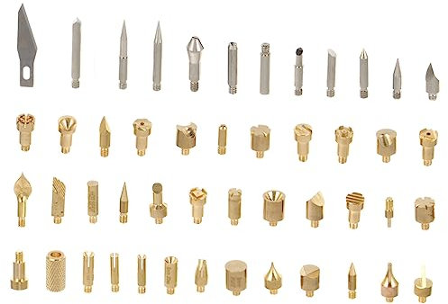 Gadpiparty 1 Set Geschnitzter Eisenkopf Punktierspitze Schnitzset Stiftwerkzeug Holzbrenner Brennwerkzeug Für Holz Brandmalerei Spitzen Brandmalerei Stift Holzbrennstift