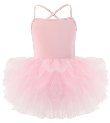 Tutu Ballerina Bambina Colorato Body Ginnastica Artistica Ragazza Senza Maniche Vestito Danza Classica da Balletto Leotards Dancewear Abito da Ballo Saggio